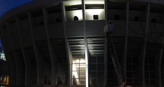 Premiers essais lumière - Architecte stades / Agence architecture sport