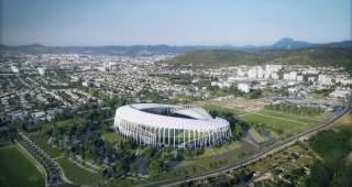 Sports, cultural and housing facilities architecture studio : Gabriel Montpied Stadium in Clermont-Ferrand
