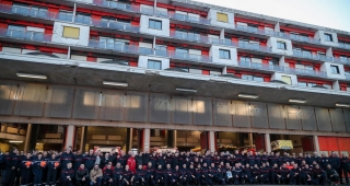 Le départ des Pompiers de la Caserne de la Benauge - Agence architecture sport